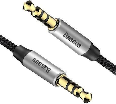 Baseus Yiven M30 Καλωδιο Ηχου, 3.5mm, 1m, Μαυρο