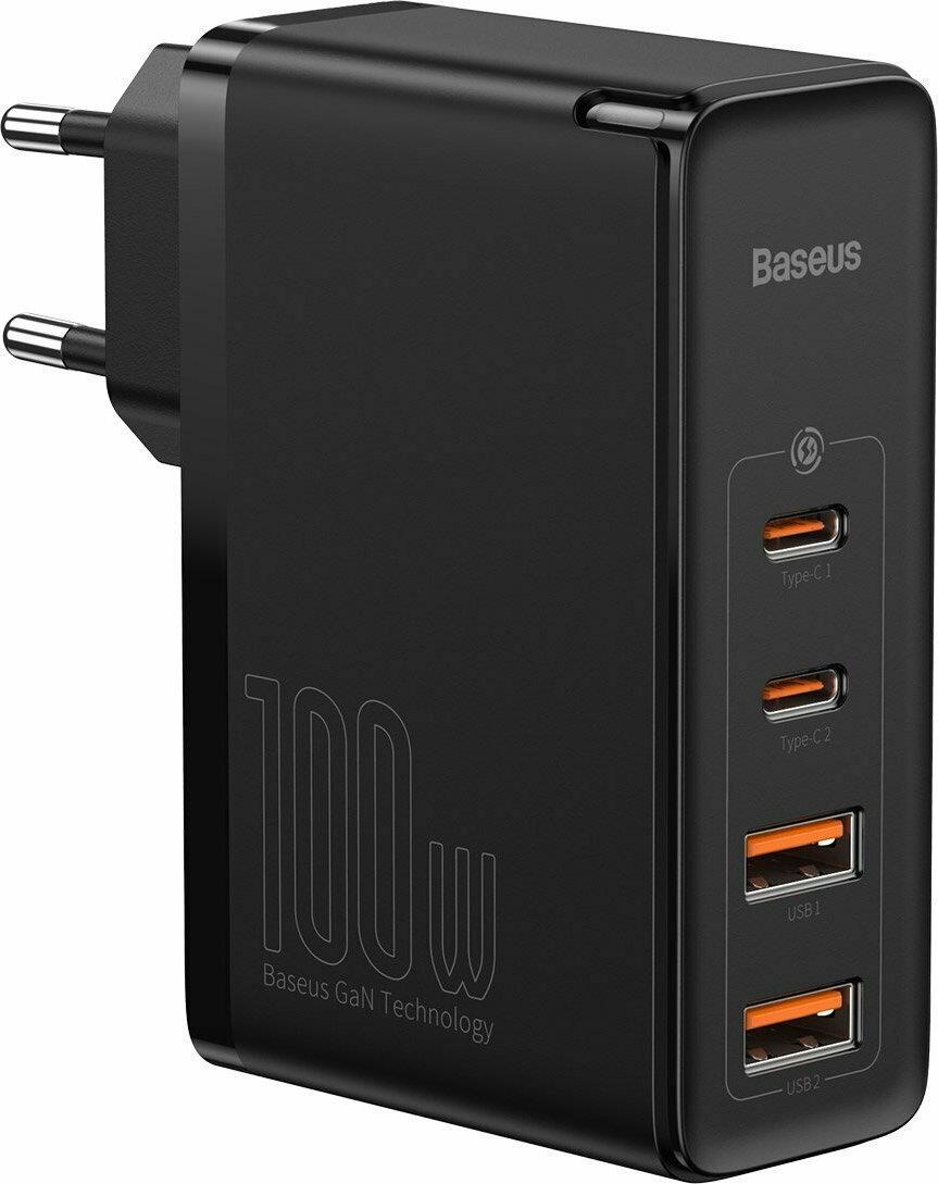 Baseus GAN 2 PRO Φορτιστης Γρηγορης Φορτισης, 2 Θυρες Type C + 2 Θυ...