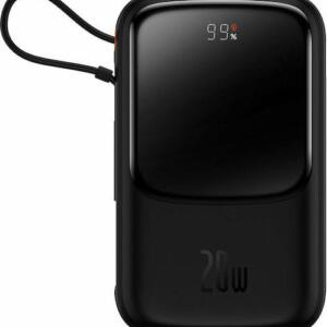 Baseus Qpow PRO, Powerbank, 10000mah, με Καλωδιο Lightning, 20W, με...