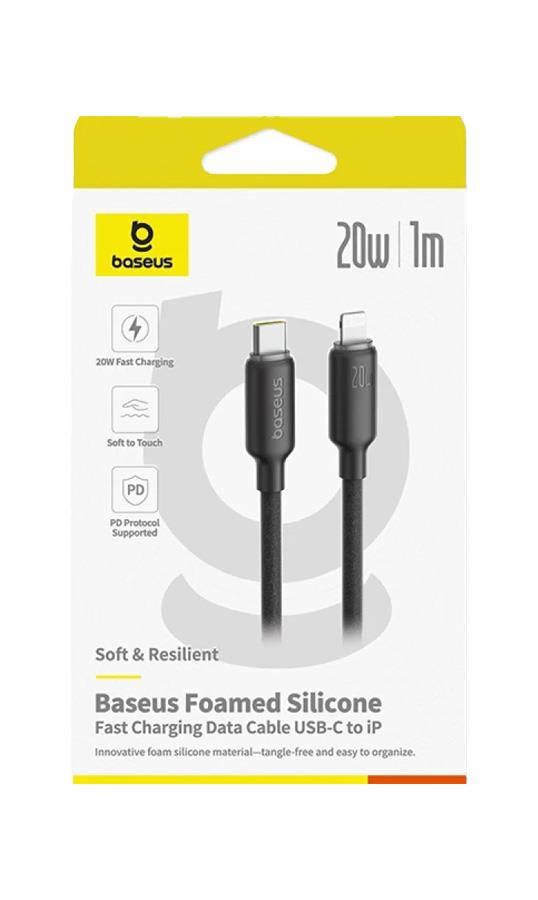 Baseus Foamed Silicone, Καλωδιο Γρηγορης Φορτισης, Type-c σε Lightn... - Image 2