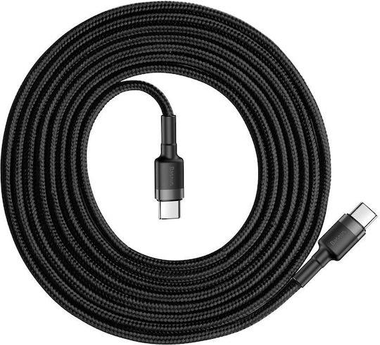 Baseus Cafule, Καλωδιο Φορτισης, Type-c σε Type-c, 2m, 60W, Γκρι, Μ... - Image 2