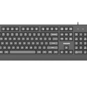 Philips SPK6247 Ενσυρματο Πληκτρολογιο, Μαυρο, GR