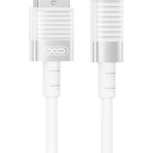 XO NB-Q282A Καλωδιο Σιλικονης Lightning 6A, Λευκο