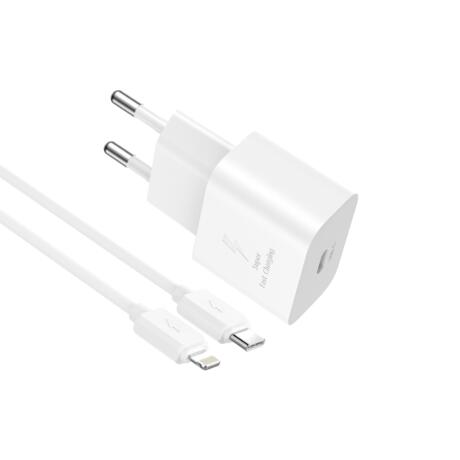 XO L167, Φορτιστης Γρηγορης Φορτισης, 25W, Type-c, με Καλωδιο Type-...
