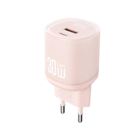 XO L151, Φορτιστης Γρηγορης Φορτισης, 30W, 2 Θυρες, ΡΟΖ