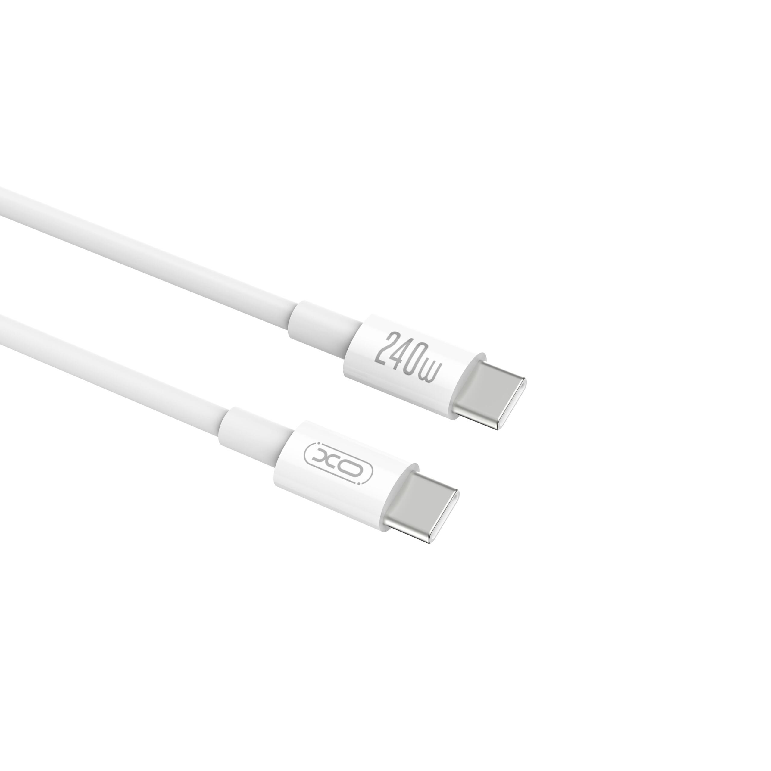XO NB-Q298, Καλωδιο Φορτισης, 240W, Type-c σε Type-c, Λευκο - Image 2