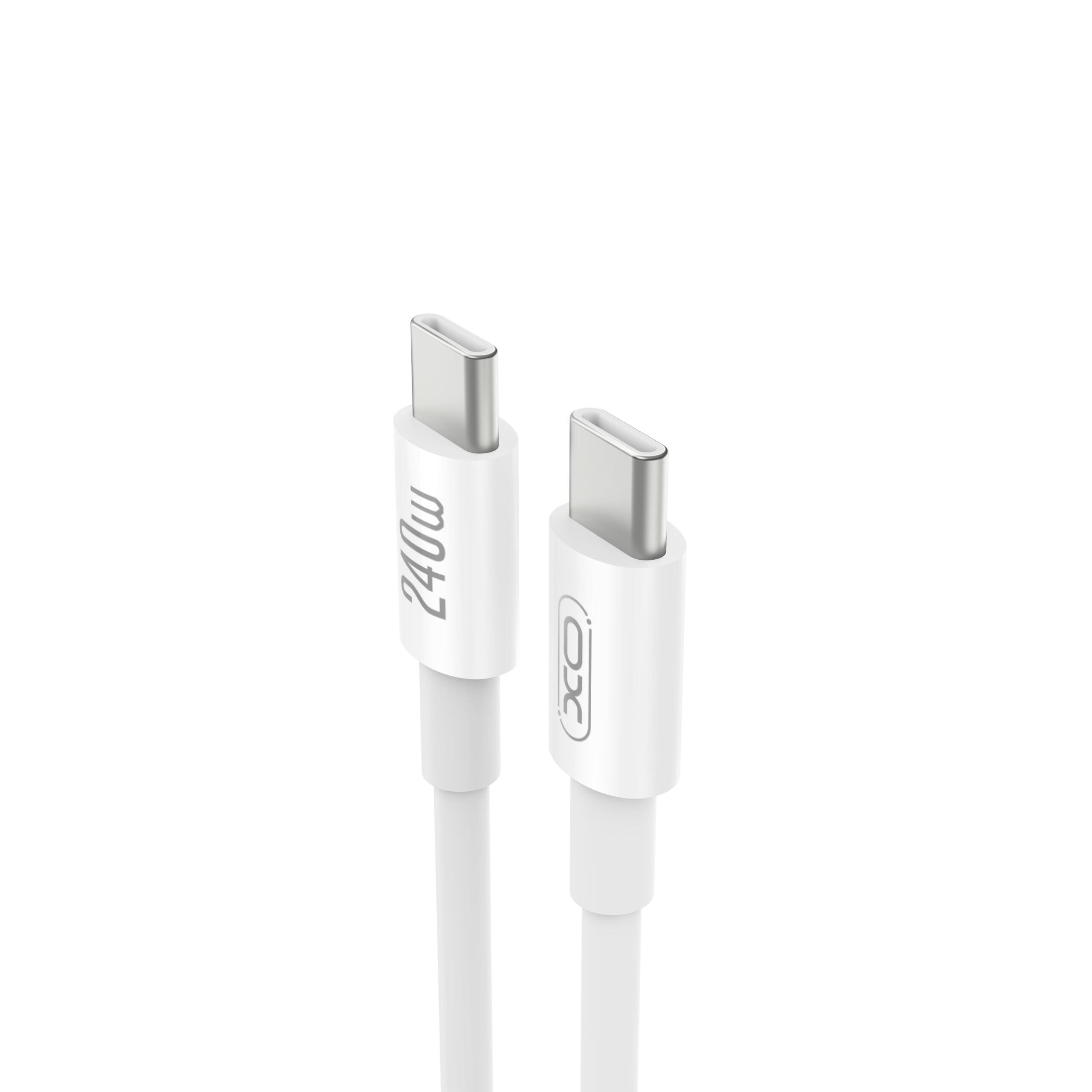 XO NB-Q298, Καλωδιο Φορτισης, 240W, Type-c σε Type-c, Λευκο - Image 3