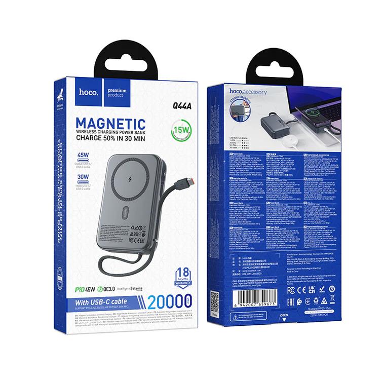 Hoco Q44A Origen, Powerbank, 20000mah, Μαγνητικο - Image 2