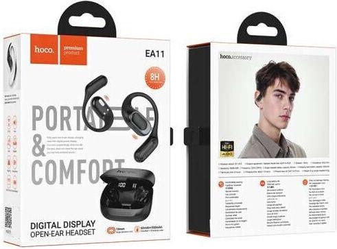 Hoco EA11 Honey, Bluetooth Ακουστικα, TWS, Μαυρο - Image 4