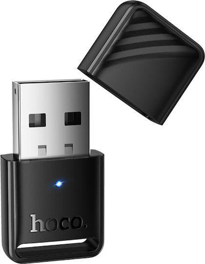 Hoco UA42, USB 5.4 Bluetooth Ανταπτορας, Μαυρο