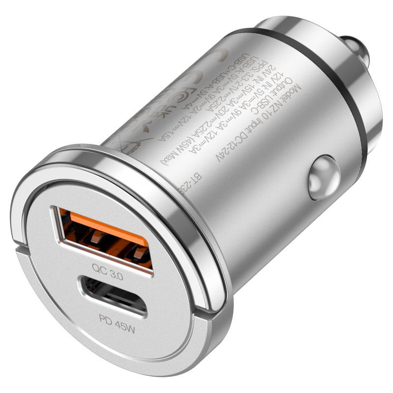 Hoco NZ10 Φορτιστης Αυτοκινητου Handy PD45W, 2 Θυρες , Μαυρος - Image 2