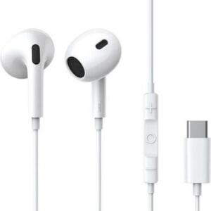 Baseus Encok CZ17, Ενσυρματα Ακουστικα, Semi IN EAR, Λευκα