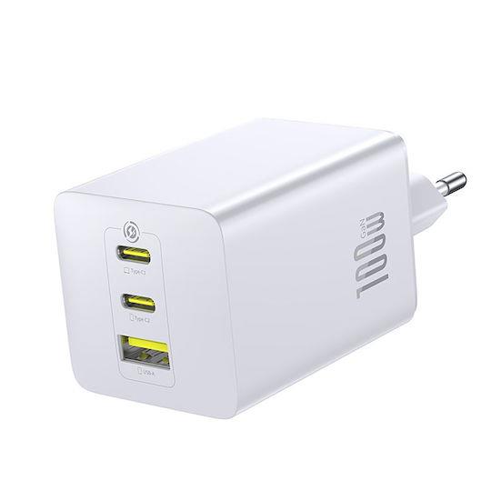Baseus Enerfill FE11, Φορτιστης Γρηγορης Φορτισης, 3 Θυρες, 100W, Λ...