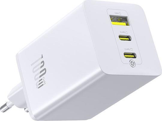 Baseus Enerfill FE11, Φορτιστης Γρηγορης Φορτισης, 3 Θυρες, 100W, Λ... - Image 2