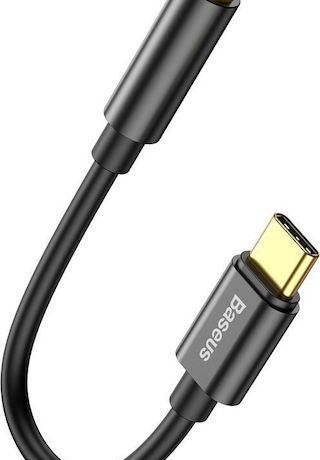 Baseus L54, Ανταπτορας Type-c σε 3.5mm Θυληκο, Μαυρο