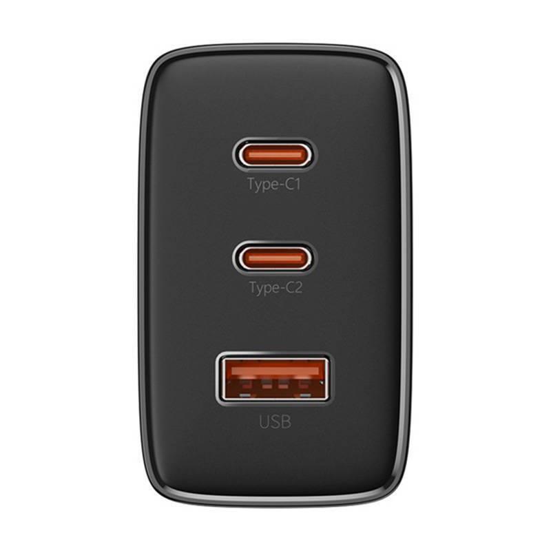 Baseus Cube PRO, Φορτιστης Γρηγορης Φορτισης, 3 Θυρες, 65W, Μαυρο - Image 3