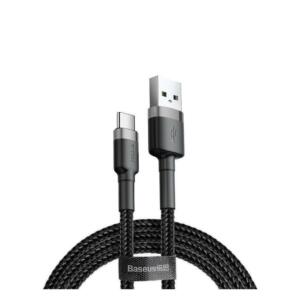 Baseus Cafule, Καλωδιο Γρηγορης Φορτισης, Type-c, 2m, Μαυρο Γκρι