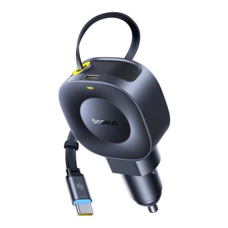 Baseus Primetrip VR2, Φορτιστης Αυτοκινητου, με Αναδιπλουμενο Καλωδ...