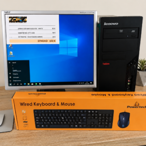 Lenovo Core 2 Duo Desktop PC Set 4GB RAM 160GB HDD + Οθόνη NEC 17" + Πληκτρολόγιο & Ποντίκι