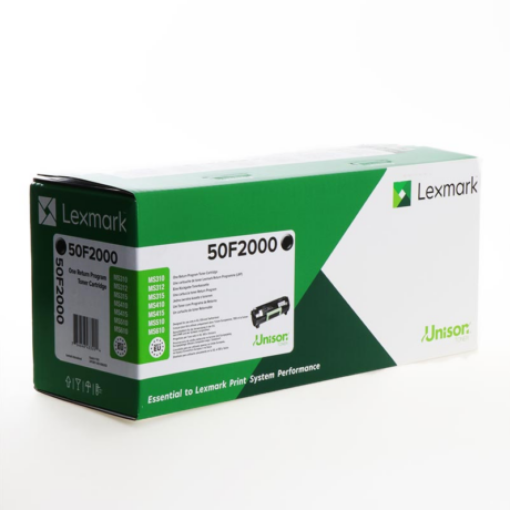 Συμβατό Toner Lexmark 50F2000 Μαύρο
