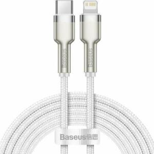 BASEUS CAFULE ΚΑΛΩΔΙΟ ΦΟΡΤΙΣΗΣ, TYPE-C ΣΕ LIGHTNING, 20W, 1M, ΛΕΥΚΟ