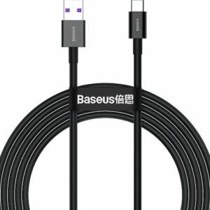 BASEUS SUPERIOR SERIES, ΚΑΛΩΔΙΟ ΓΡΗΓΟΡΗΣ ΦΟΡΤΙΣΗΣ, TYPE-C, 66W, 1M, ΜΑΥΡΟ