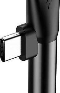 BASEUS L41, ΑΝΤΑΠΤΟΡΑΣ, TYPE-C ΣΕ TYPE-C + 3.5mm ΘΥΛΗΚΟ, ΜΑΥΡΟ