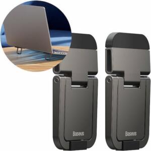 BASEUS SLIM, ΠΟΔΑΡΑΚΙΑ ΓΙΑ LAPTOP, 2 ΤΕΜΑΧΙΑ, ΓΚΡΙ