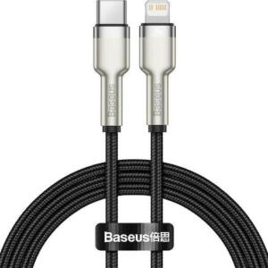 BASEUS CAFULE ΚΑΛΩΔΙΟ ΦΟΡΤΙΣΗΣ, TYPE-C ΣΕ LIGHTNING, 20W, 1M, ΜΑΥΡΟ