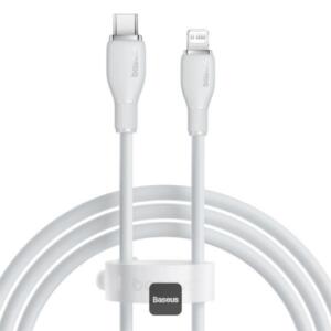 BASEUS PUDDING, ΚΑΛΩΔΙΟ ΦΟΡΤΙΣΗΣ, TYPE-C ΣΕ LIGHTNING, 2m, 20W, ΛΕΥΚΟ