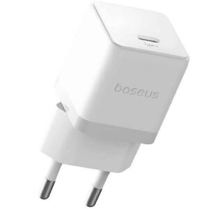 BASEUS PALM ΦΟΡΤΙΣΤΗΣ ΓΡΗΓΟΡΗΣ ΦΟΡΤΙΣΗΣ, 1 ΘΥΡA, ΠΕΡΙΛΑΜΒΑΝΕΙ ΚΑΛΩΔΙΟ TYPE-C ΣΕ TYPE-C, 20W, ΛΕΥΚΟΣ